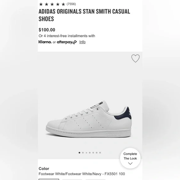 adidas gazelle silver green womens adidas Originals Stan Smith Running White/New Navy – Heppo.com main image 0